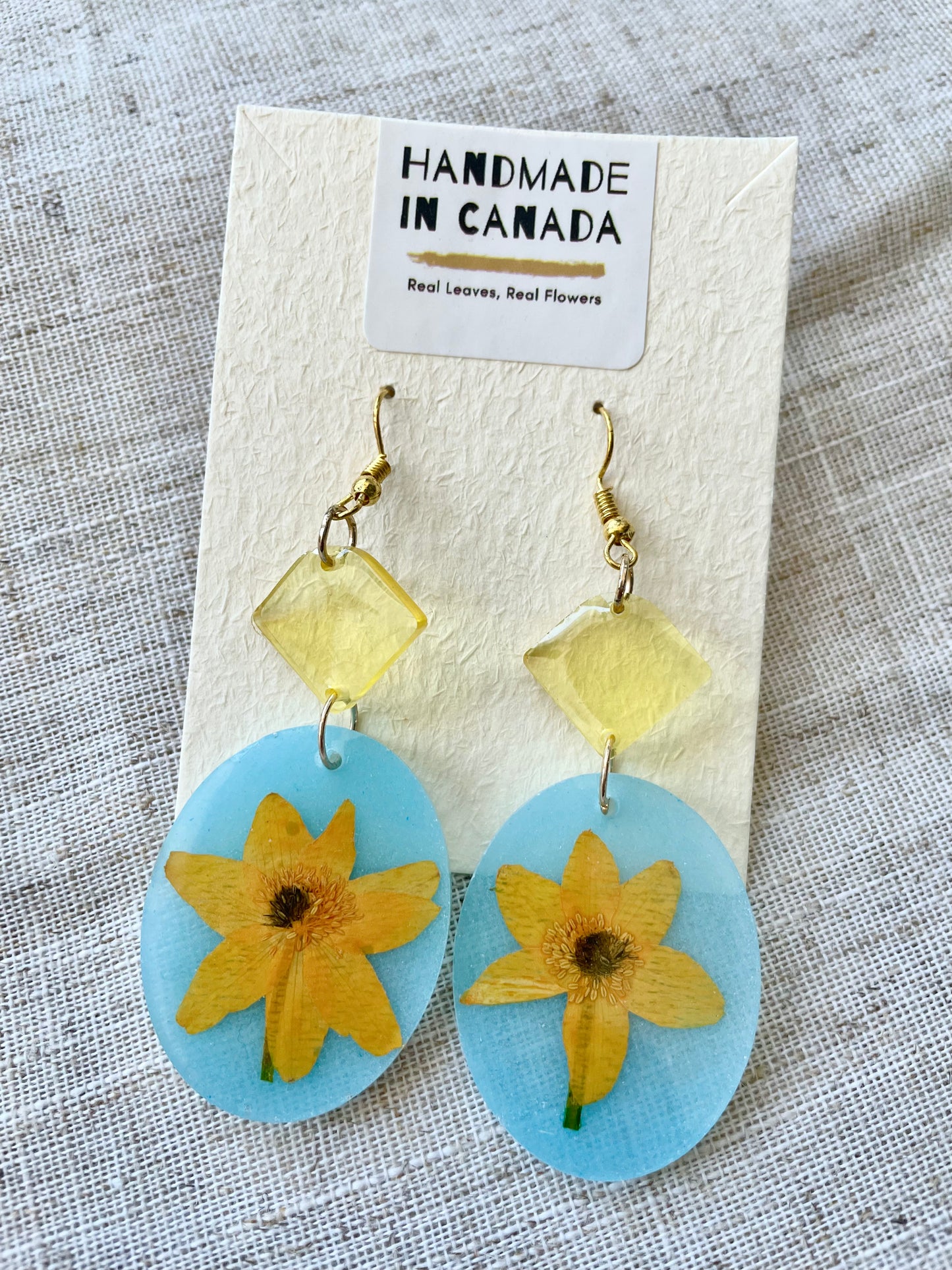 Modern Celestial Blue Earrings