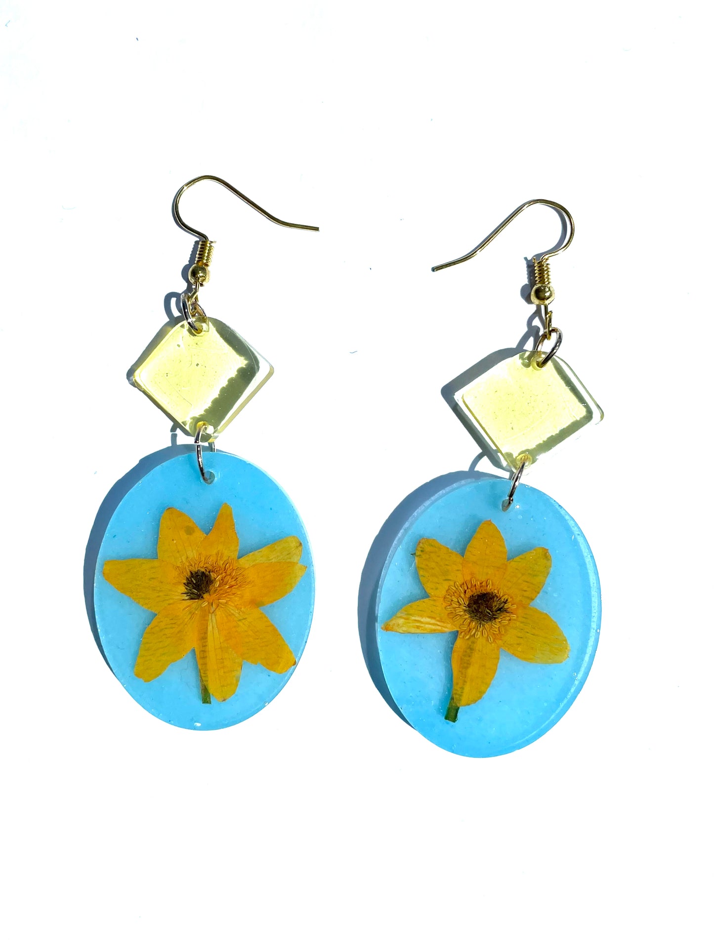 Modern Celestial Blue Earrings