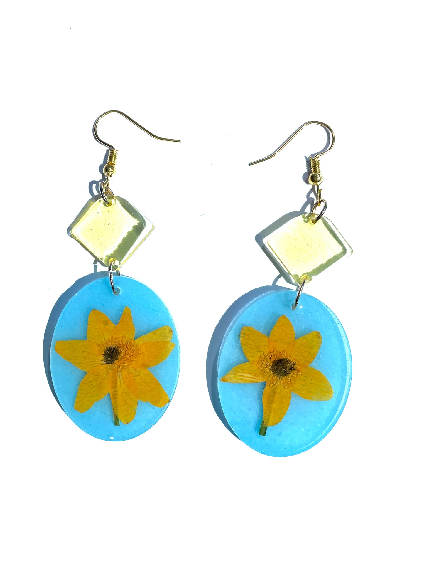 Modern Celestial Blue Earrings