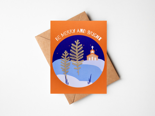 Be Merry and Bright Christmas Card