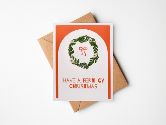 Have a Fern-cy Christmas Card