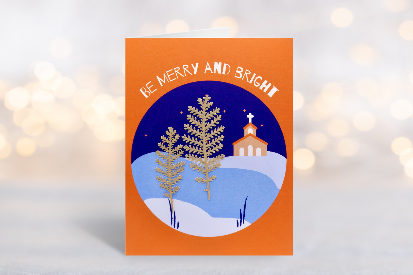 Be Merry and Bright Christmas Card