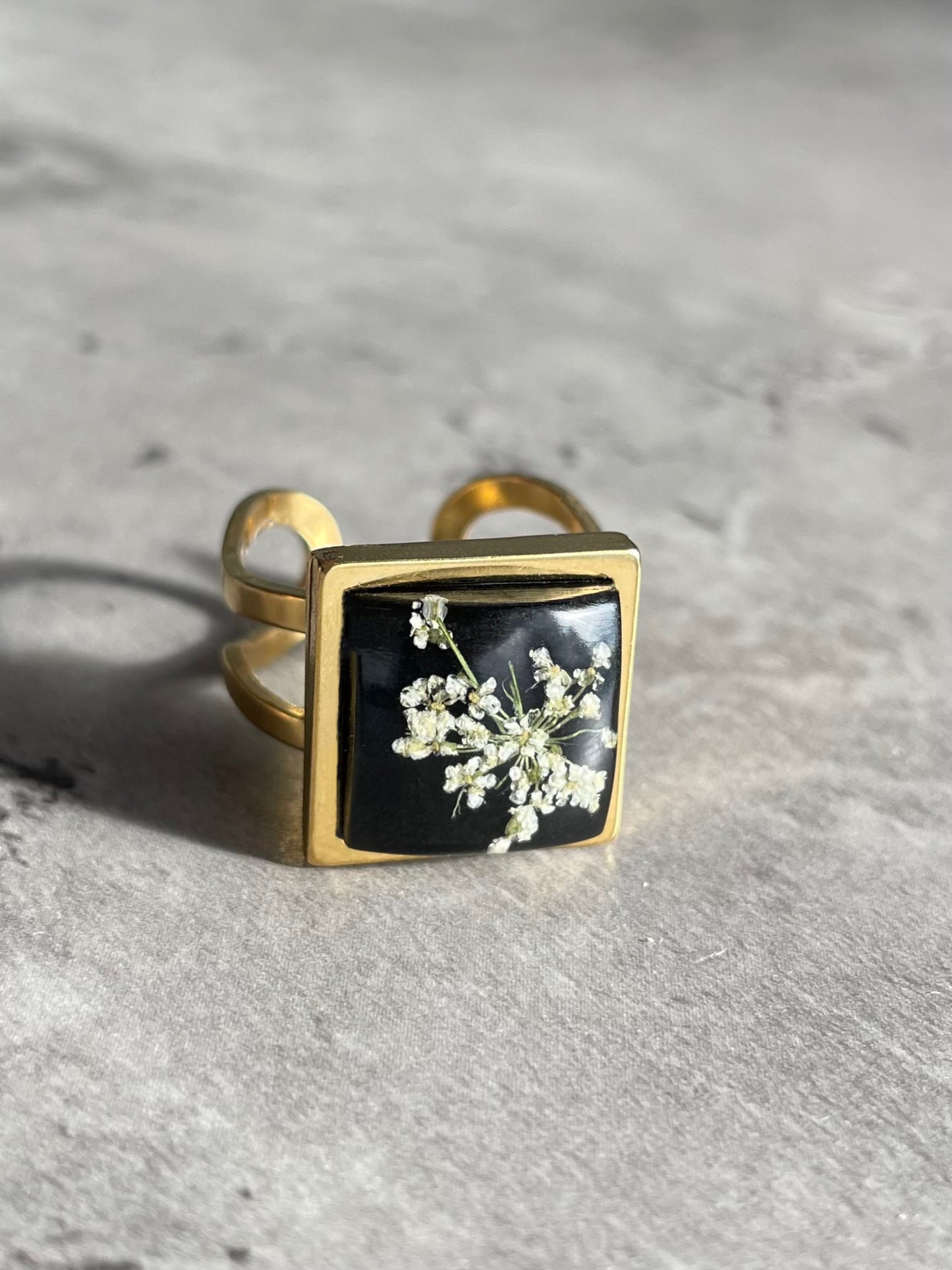 Vintage Pressed Flower Rings Collection