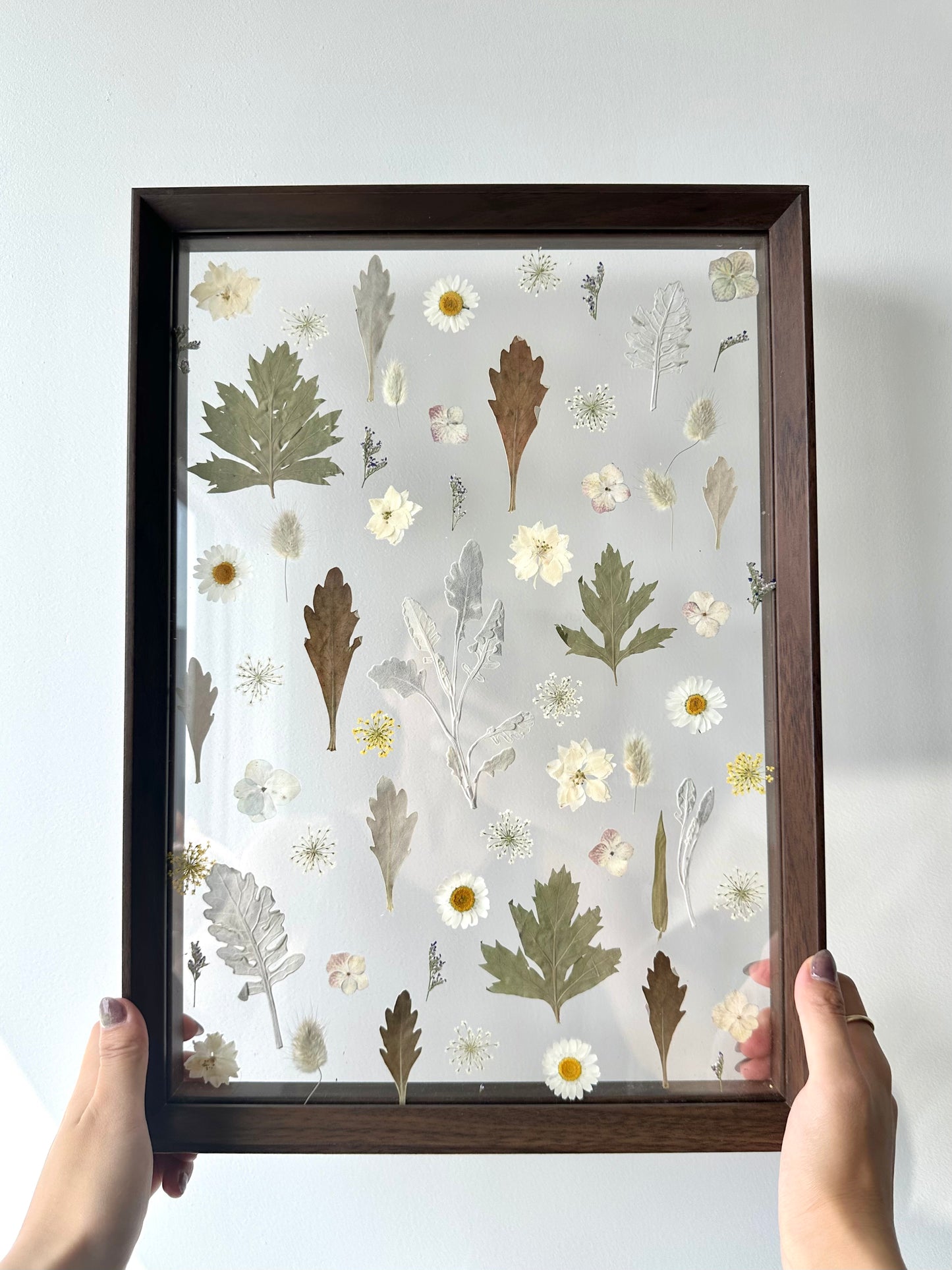 Whispering Dunes - Large Pre-made Pressed Flower Art