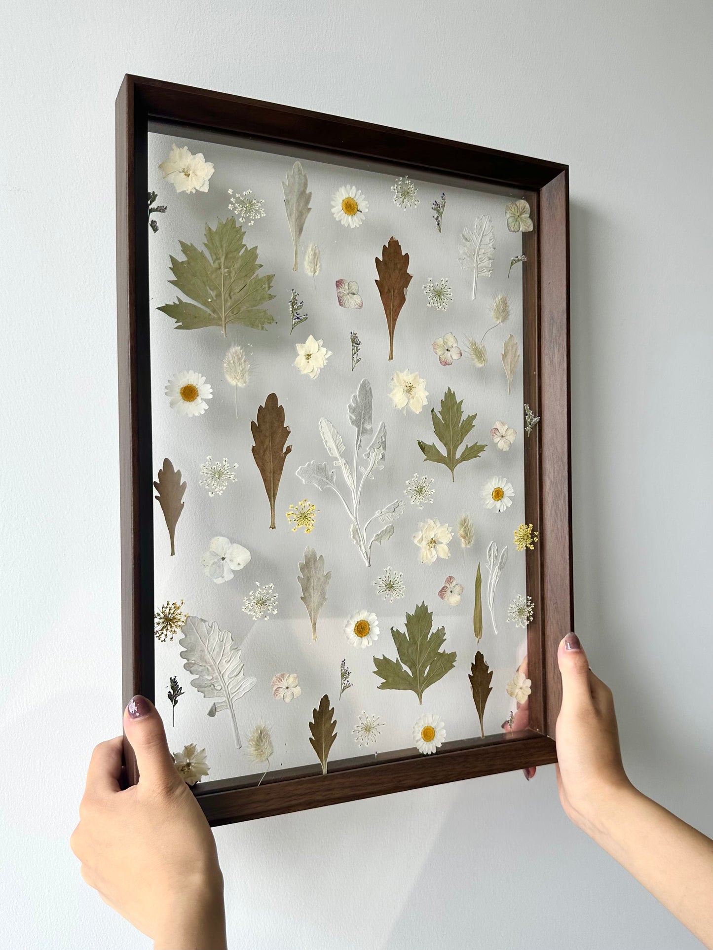 Whispering Dunes - Large Pre-made Pressed Flower Art