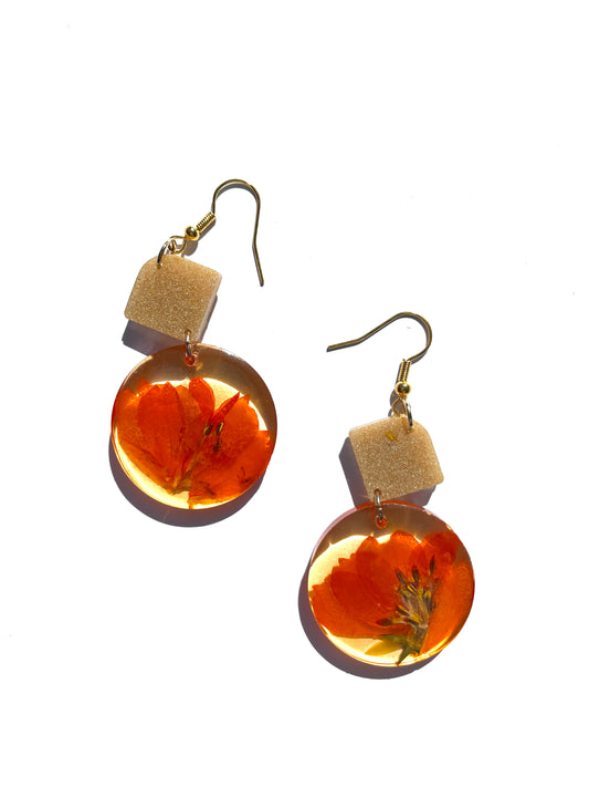 Amber Blossom Earrings