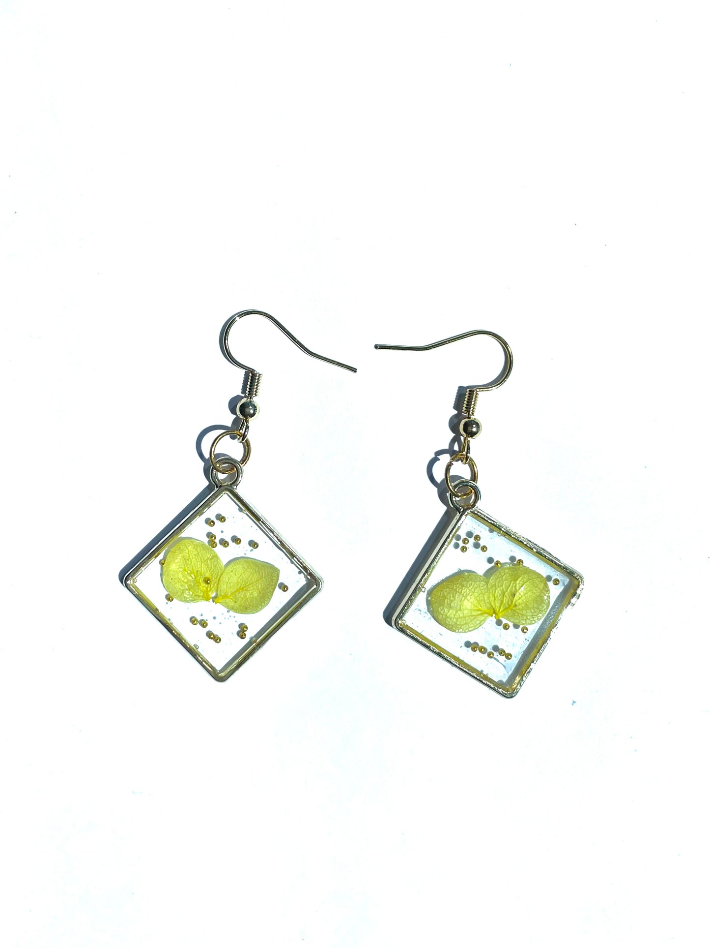 Simplistic Resin Botanical Earrings