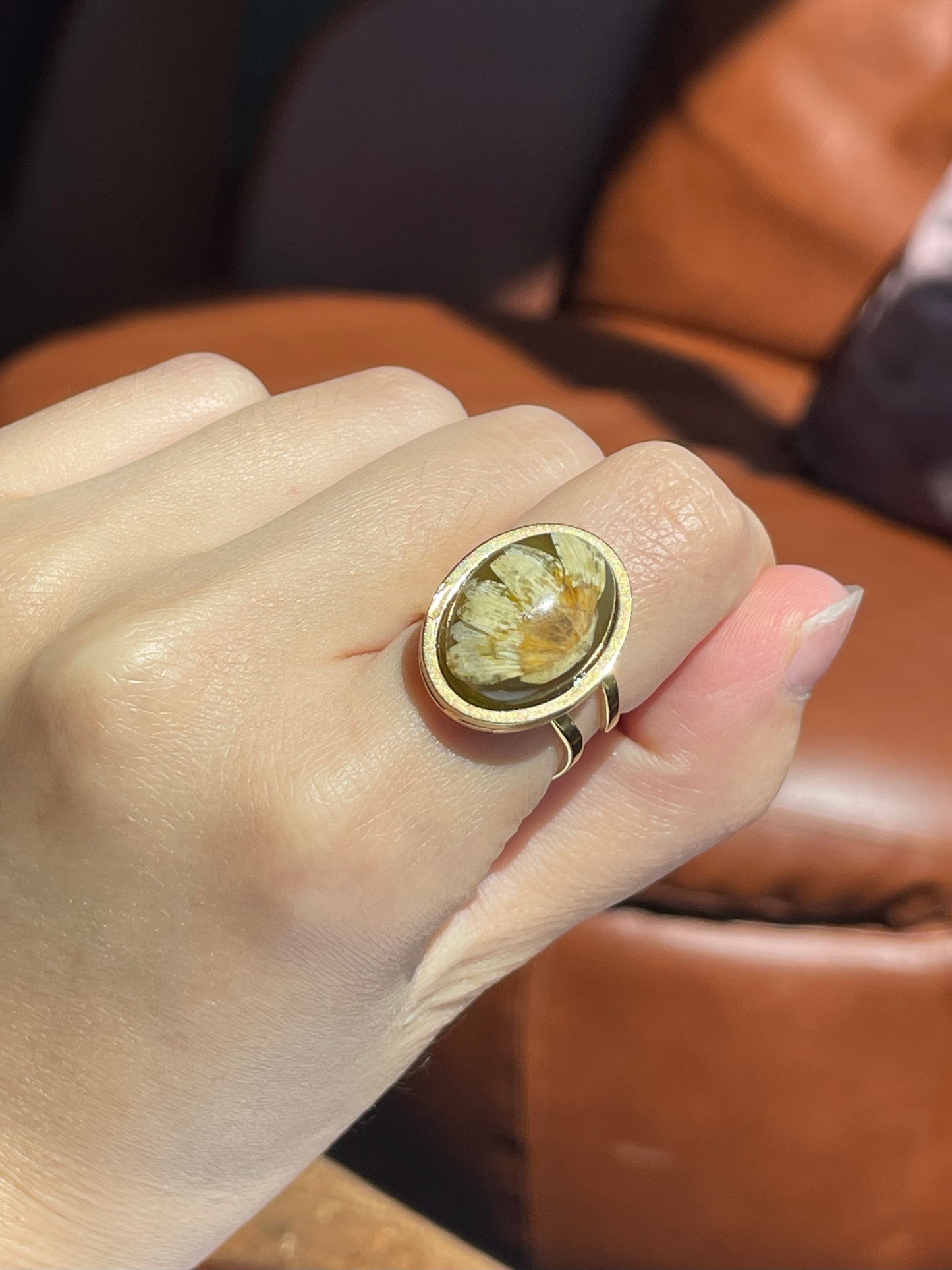 Vintage Pressed Flower Rings Collection