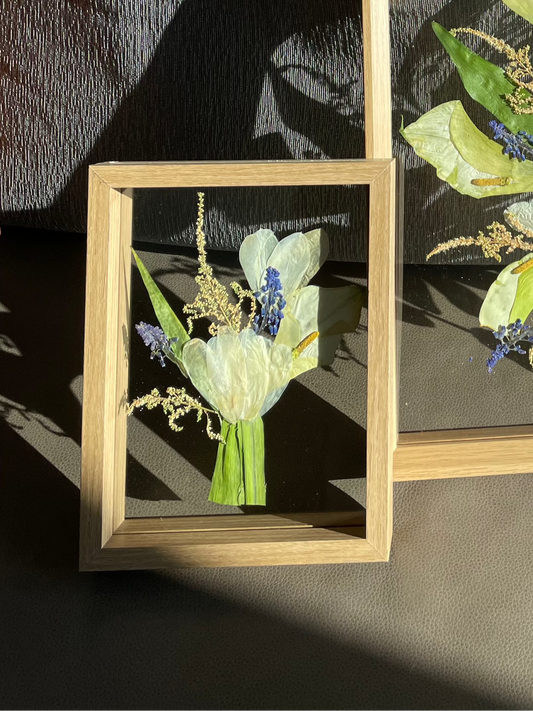 Boutonnieres Solid Wood Preservation Framed Art