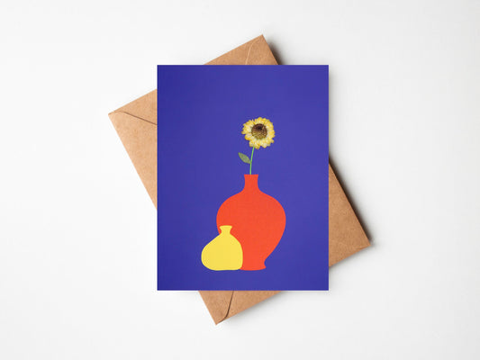 Bauhaus Sunflower Card