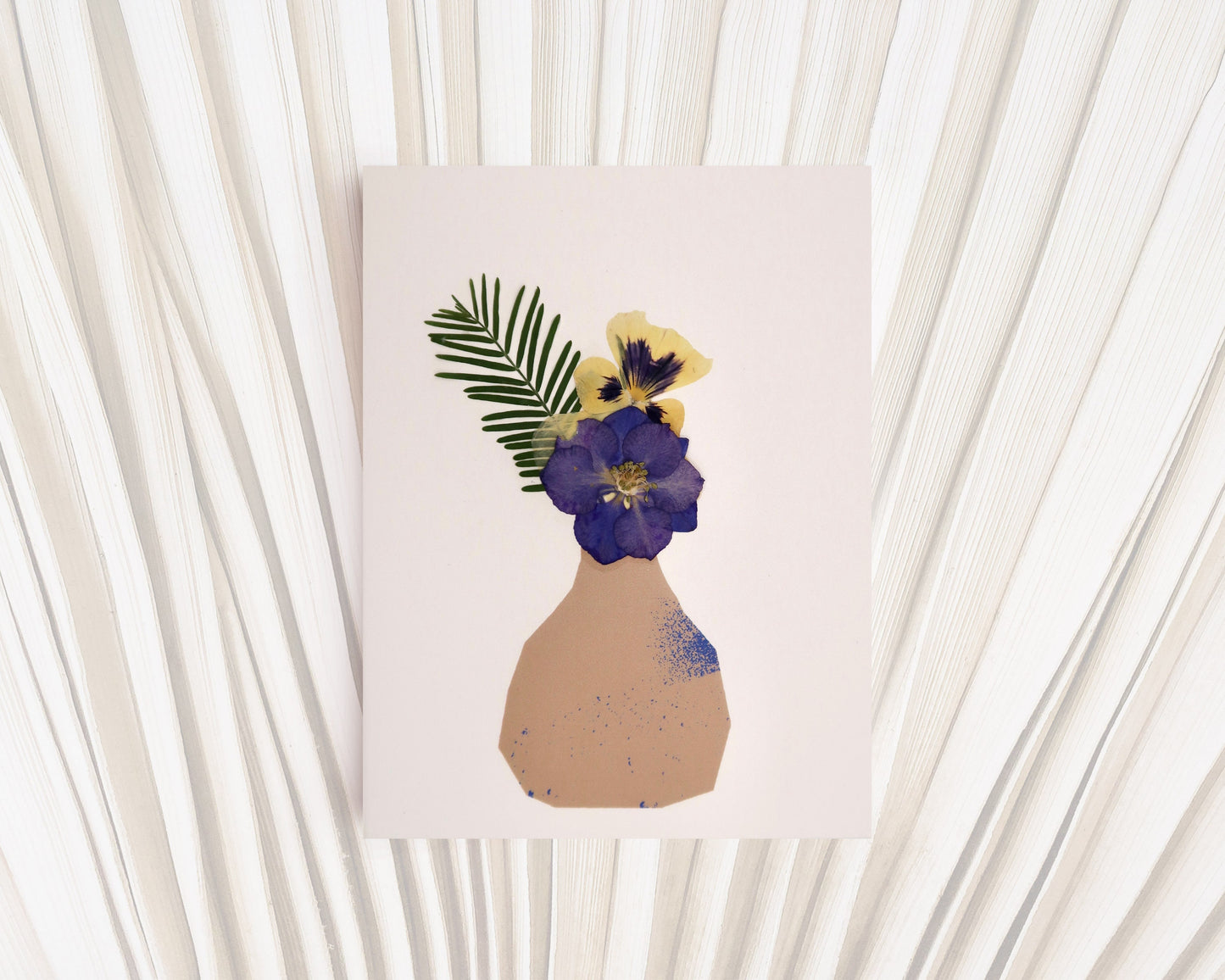 Violet Abstract Vase Card