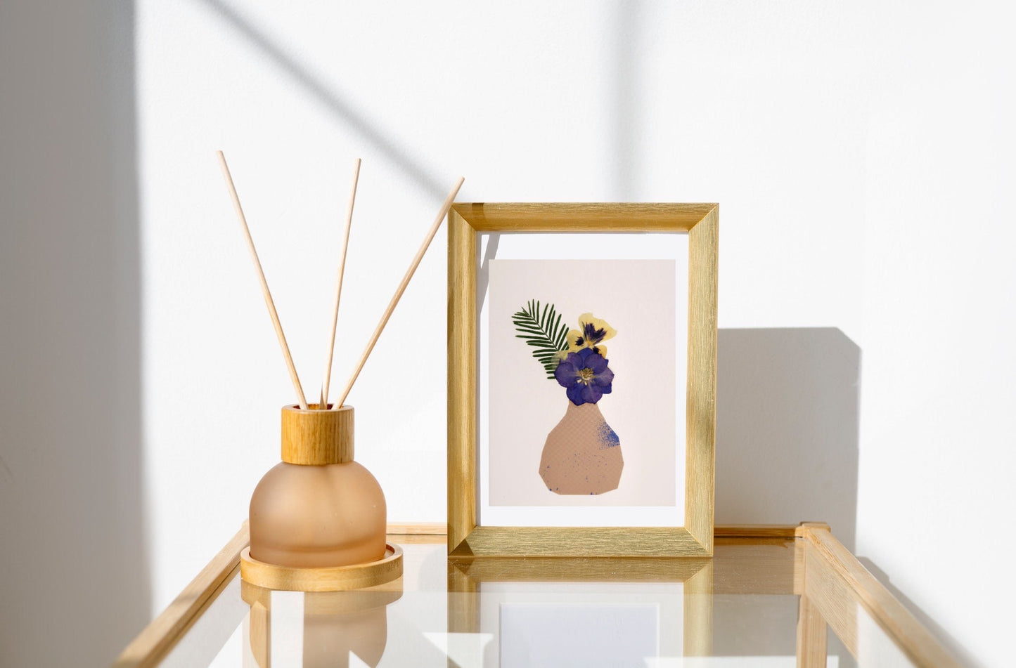 Violet Abstract Vase Card