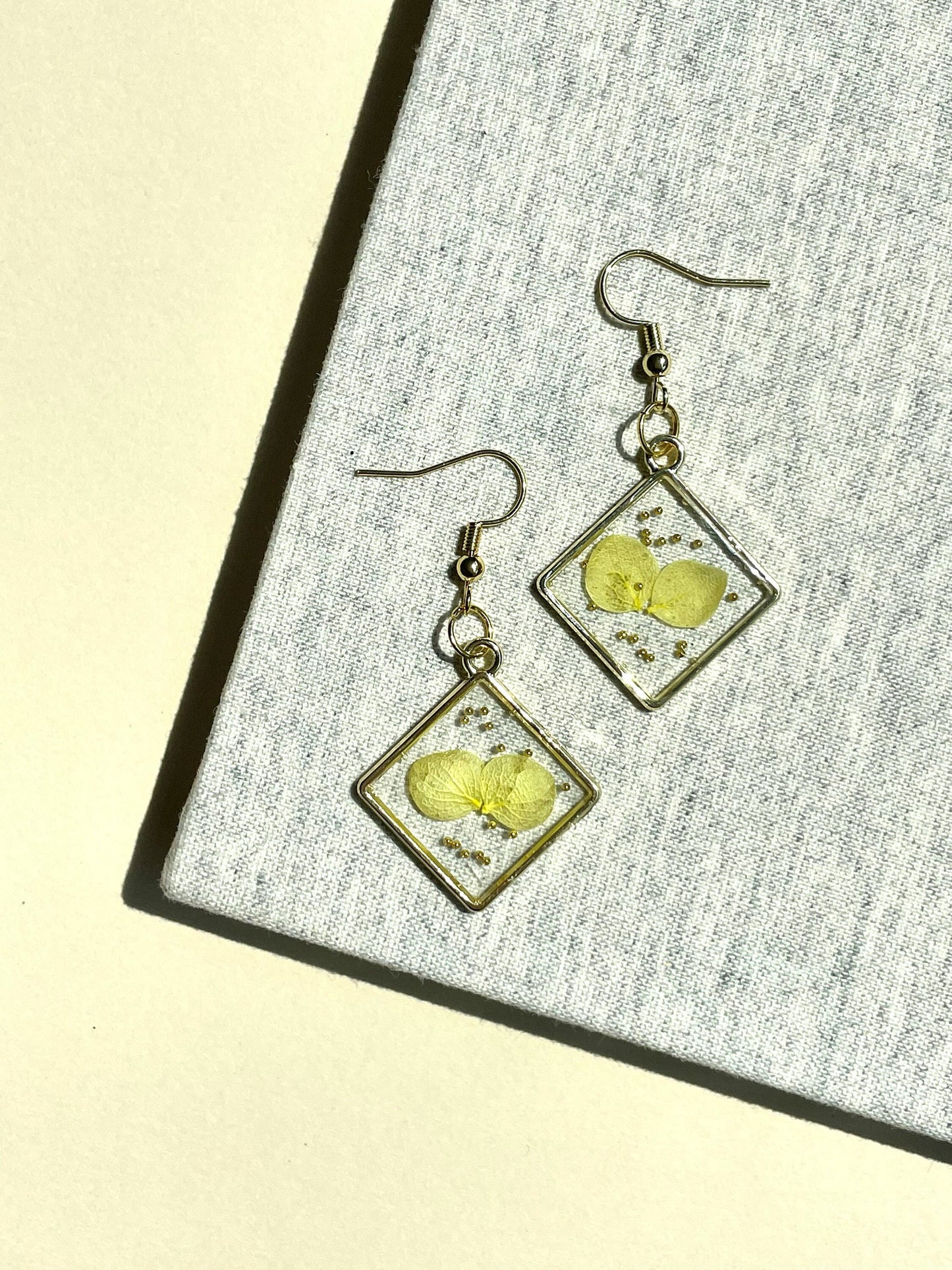 Simplistic Resin Botanical Earrings